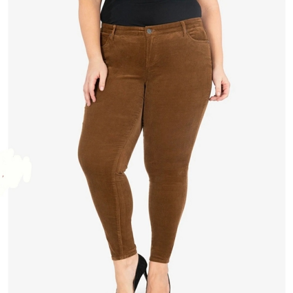 KUT from the Kloth Jeans Women's CORDUROY Diana SKINNY Plus Size 18 NWT - Picture 2 of 6